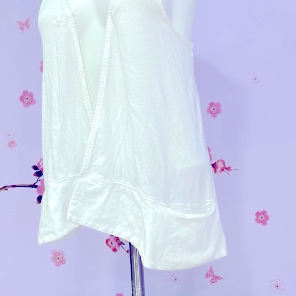 Ann Taylor Loft Lounge Open Front White Vest with Pockets Women's Size S ! - Picture 6 of 10
